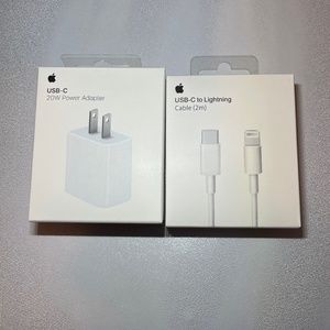 Apple charger USB-C 20W w/ type C data cable 6 FT